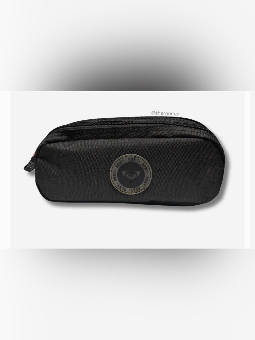 Roxy Black Pencil case  with Logo Patch